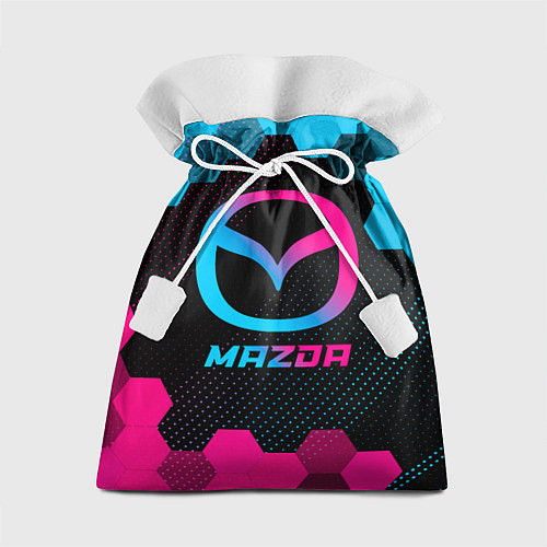 Подарочный мешок Mazda - neon gradient / 3D-принт – фото 1