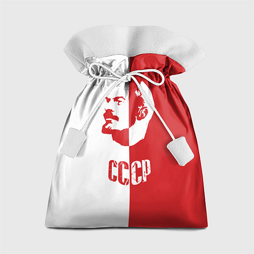 Подарочный мешок Красно белый Ленин / 3D-принт – фото 1