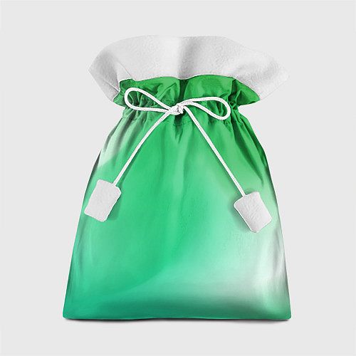 Подарочный мешок Градиент зеленый / 3D-принт – фото 1