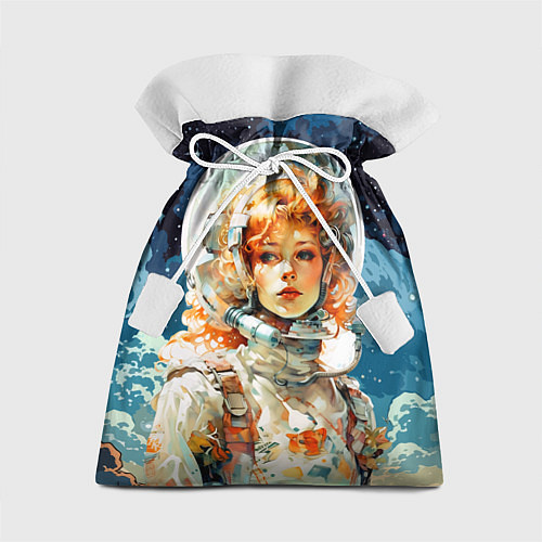 Подарочный мешок Рыжая девушка космонавт / 3D-принт – фото 1