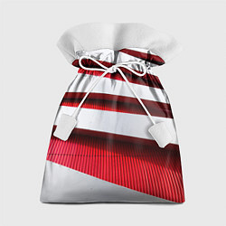 Мешок для подарков Два слоя металла - красный и белый, цвет: 3D-принт