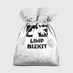 Мешок для подарков Limp Bizkit с потертостями на светлом фоне, цвет: 3D-принт