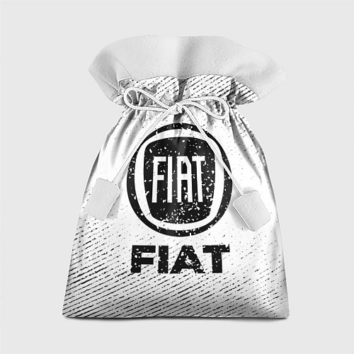 Подарочный мешок Fiat с потертостями на светлом фоне / 3D-принт – фото 1