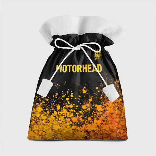 Подарочный мешок Motorhead - gold gradient: символ сверху / 3D-принт – фото 1