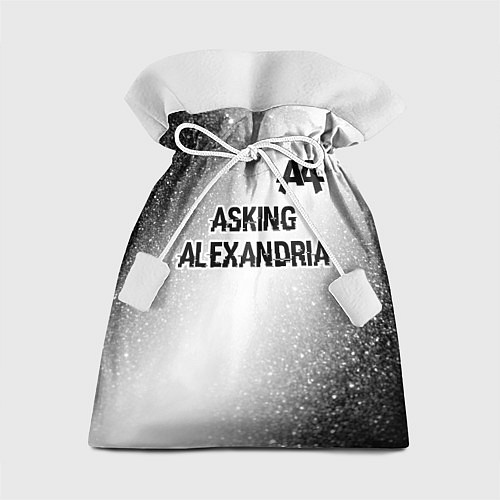 Подарочный мешок Asking Alexandria glitch на светлом фоне: символ с / 3D-принт – фото 1