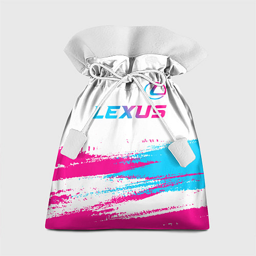 Подарочный мешок Lexus neon gradient style: символ сверху / 3D-принт – фото 1