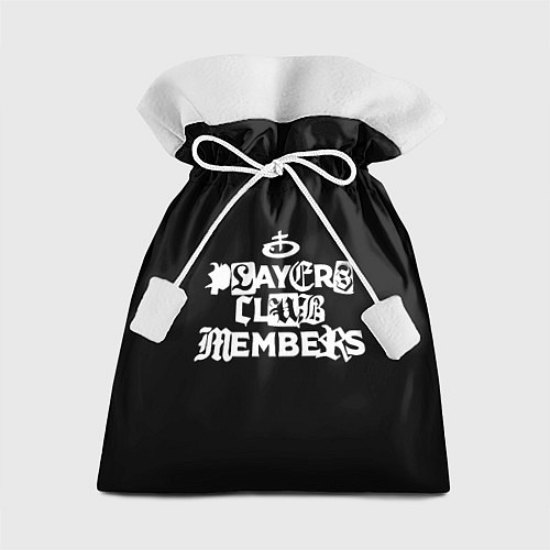 Подарочный мешок Obladaet - players club members надпись / 3D-принт – фото 1