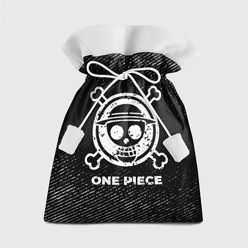 Подарочный мешок One Piece с потертостями на темном фоне / 3D-принт – фото 1