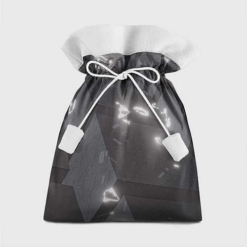 Подарочный мешок Серые кубы с сигилами / 3D-принт – фото 1