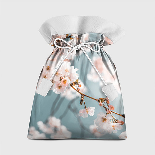 Подарочный мешок Японские красивые цветы / 3D-принт – фото 1