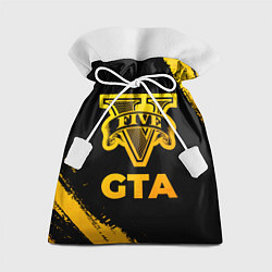 Мешок для подарков GTA - gold gradient, цвет: 3D-принт