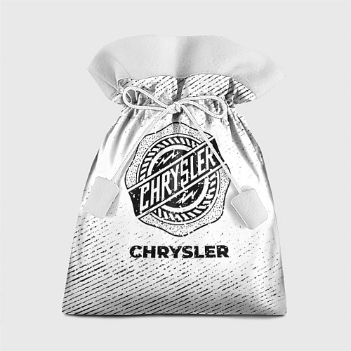 Подарочный мешок Chrysler с потертостями на светлом фоне / 3D-принт – фото 1