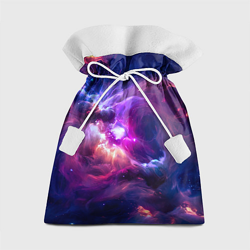 Подарочный мешок Небула в космосе в фиолетовых тонах - нейронная се / 3D-принт – фото 1