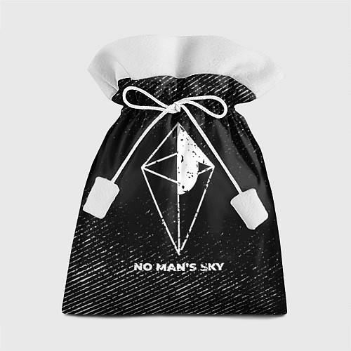 Подарочный мешок No Mans Sky с потертостями на темном фоне / 3D-принт – фото 1