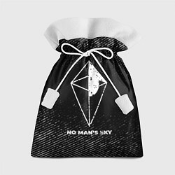 Мешок для подарков No Mans Sky с потертостями на темном фоне, цвет: 3D-принт