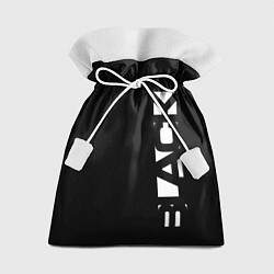 Мешок для подарков Black minimalistik, цвет: 3D-принт