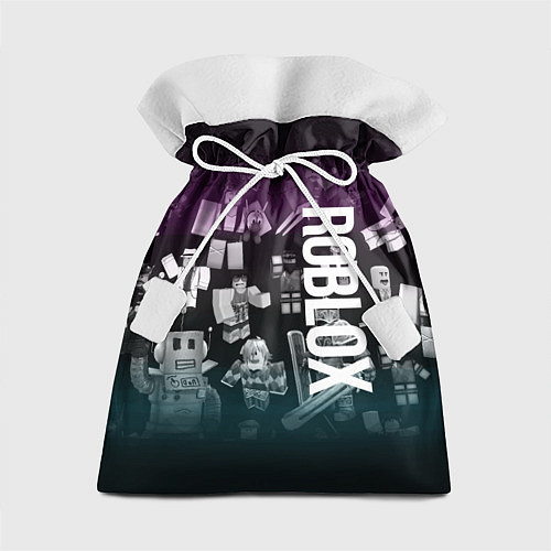 Подарочный мешок Роблокс персонажи под градиентом / 3D-принт – фото 1
