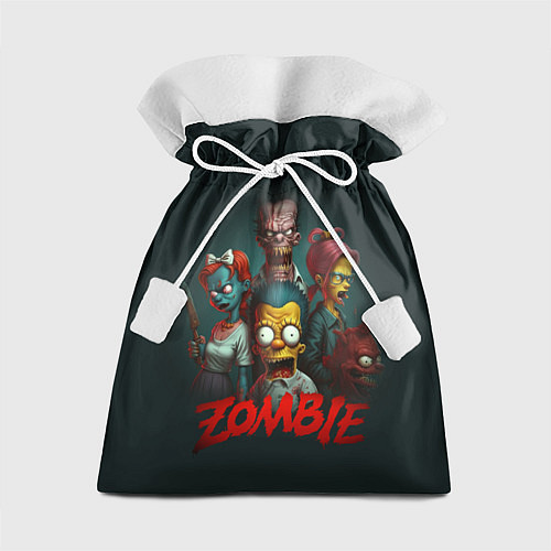 Подарочный мешок Zombie simpsons / 3D-принт – фото 1