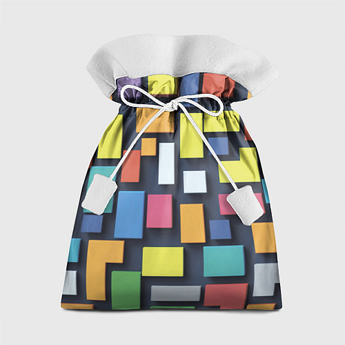 Подарочный мешок Тетрис цветные кубики / 3D-принт – фото 1