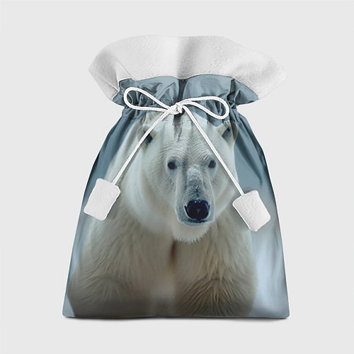 Подарочный мешок Белый медведь полярный / 3D-принт – фото 1