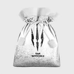 Мешок для подарков The Witcher с потертостями на светлом фоне, цвет: 3D-принт