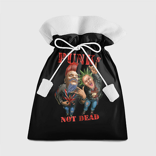 Подарочный мешок Punks Not Dead - панки хой / 3D-принт – фото 1