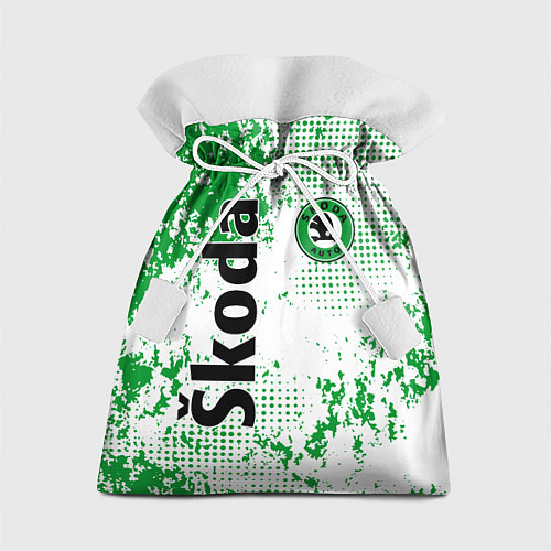 Подарочный мешок Skoda auto logo / 3D-принт – фото 1