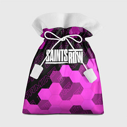 Мешок для подарков Saints Row pro gaming: символ сверху, цвет: 3D-принт