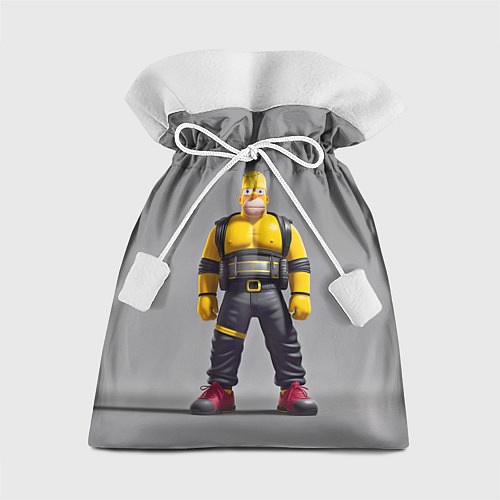 Подарочный мешок Homer Simpson - ninja - neural network / 3D-принт – фото 1