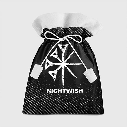 Подарочный мешок Nightwish с потертостями на темном фоне / 3D-принт – фото 1