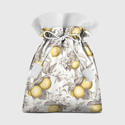 Мешок для подарков Лимоны - винтаж графика: паттерн, цвет: 3D-принт
