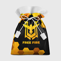 Мешок для подарков Free Fire - gold gradient, цвет: 3D-принт
