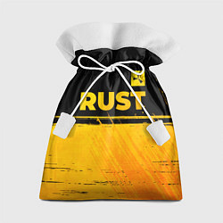 Мешок для подарков Rust - gold gradient: символ сверху, цвет: 3D-принт