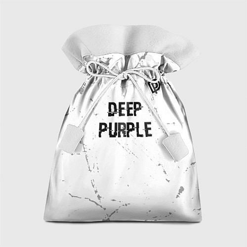 Подарочный мешок Deep Purple glitch на светлом фоне: символ сверху / 3D-принт – фото 1