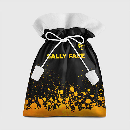 Подарочный мешок Sally Face - gold gradient: символ сверху / 3D-принт – фото 1