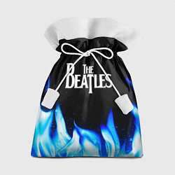 Мешок для подарков The Beatles blue fire, цвет: 3D-принт