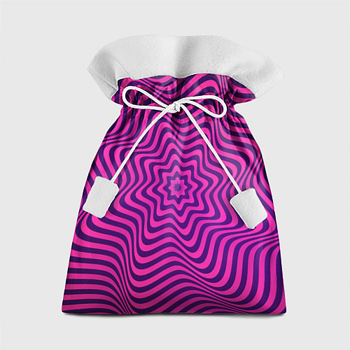 Подарочный мешок Абстрактный фиолетовый узор / 3D-принт – фото 1