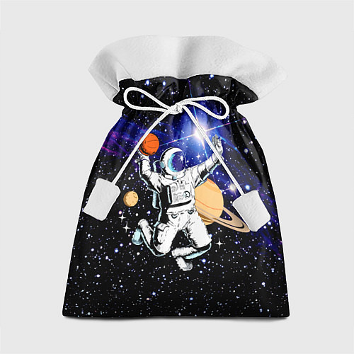 Подарочный мешок Космический баскетбол / 3D-принт – фото 1