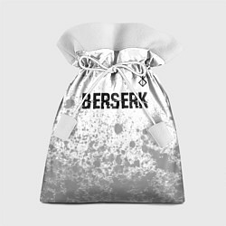 Мешок для подарков Berserk glitch на светлом фоне: символ сверху, цвет: 3D-принт