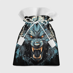 Мешок для подарков Fantasy blue wolf, цвет: 3D-принт