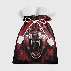 Мешок для подарков Red wolf, цвет: 3D-принт