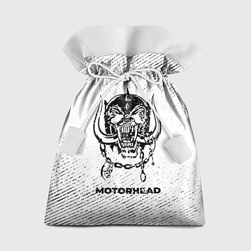 Подарочный мешок Motorhead с потертостями на светлом фоне / 3D-принт – фото 1