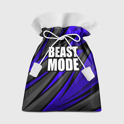 Подарочный мешок Beast mode - синяя униформа / 3D-принт – фото 1