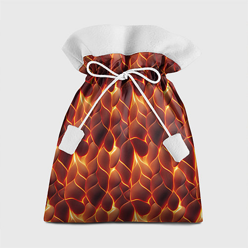 Подарочный мешок Огненная мозаичная текстура / 3D-принт – фото 1