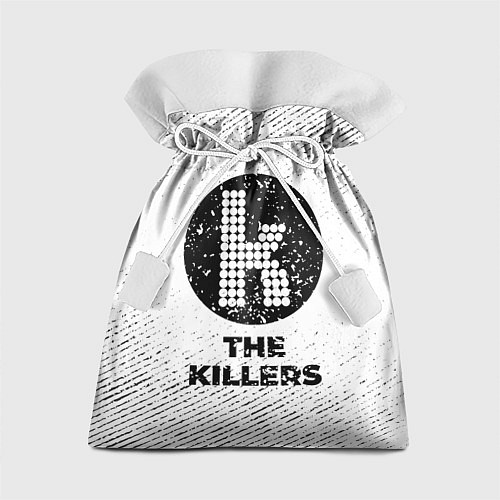 Подарочный мешок The Killers с потертостями на светлом фоне / 3D-принт – фото 1