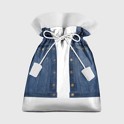 Мешок для подарков Джинсовая куртка, цвет: 3D-принт