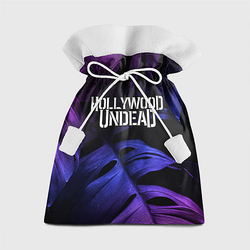 Подарочный мешок Hollywood Undead neon monstera / 3D-принт – фото 1