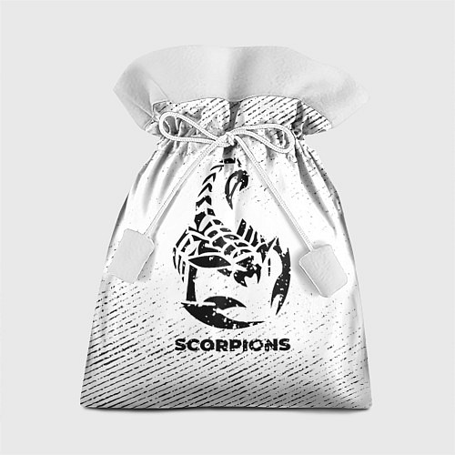 Подарочный мешок Scorpions с потертостями на светлом фоне / 3D-принт – фото 1