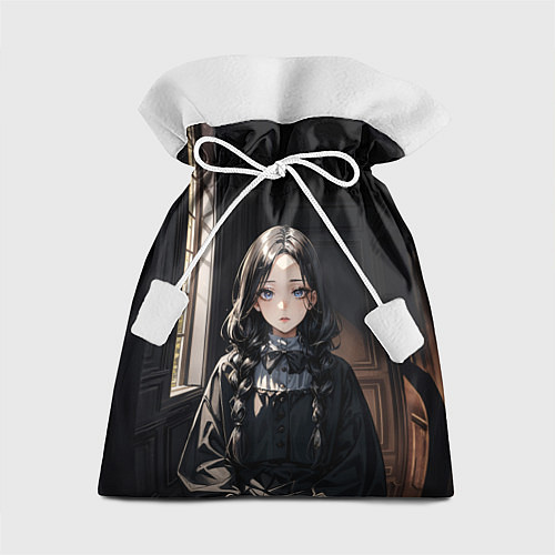 Подарочный мешок Готическая девушка в темной комнате / 3D-принт – фото 1
