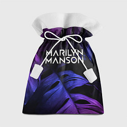 Подарочный мешок Marilyn Manson neon monstera